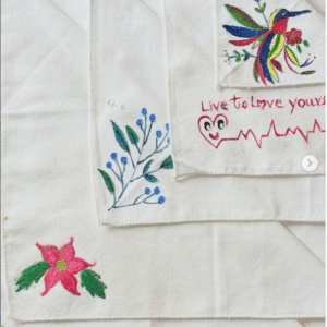 Hand-painted Handkerchief