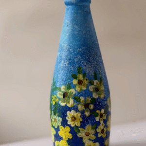 Blue Floral Bottle